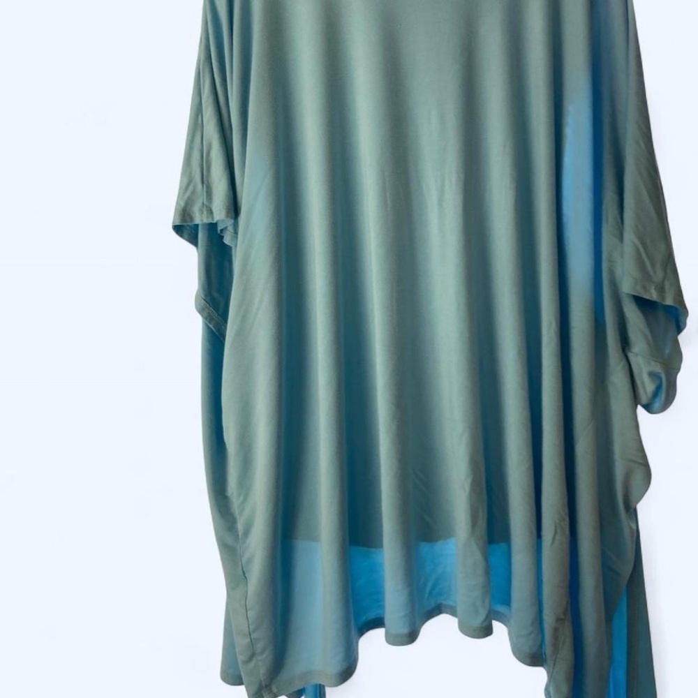 Baby blue open front kimono cardigan Johnny XXL - Picture 3 of 4